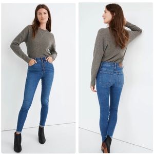 Madewell 10” high rise skinny jeans
